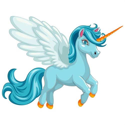 Sky Soarer Unicorn Transparent Sticker